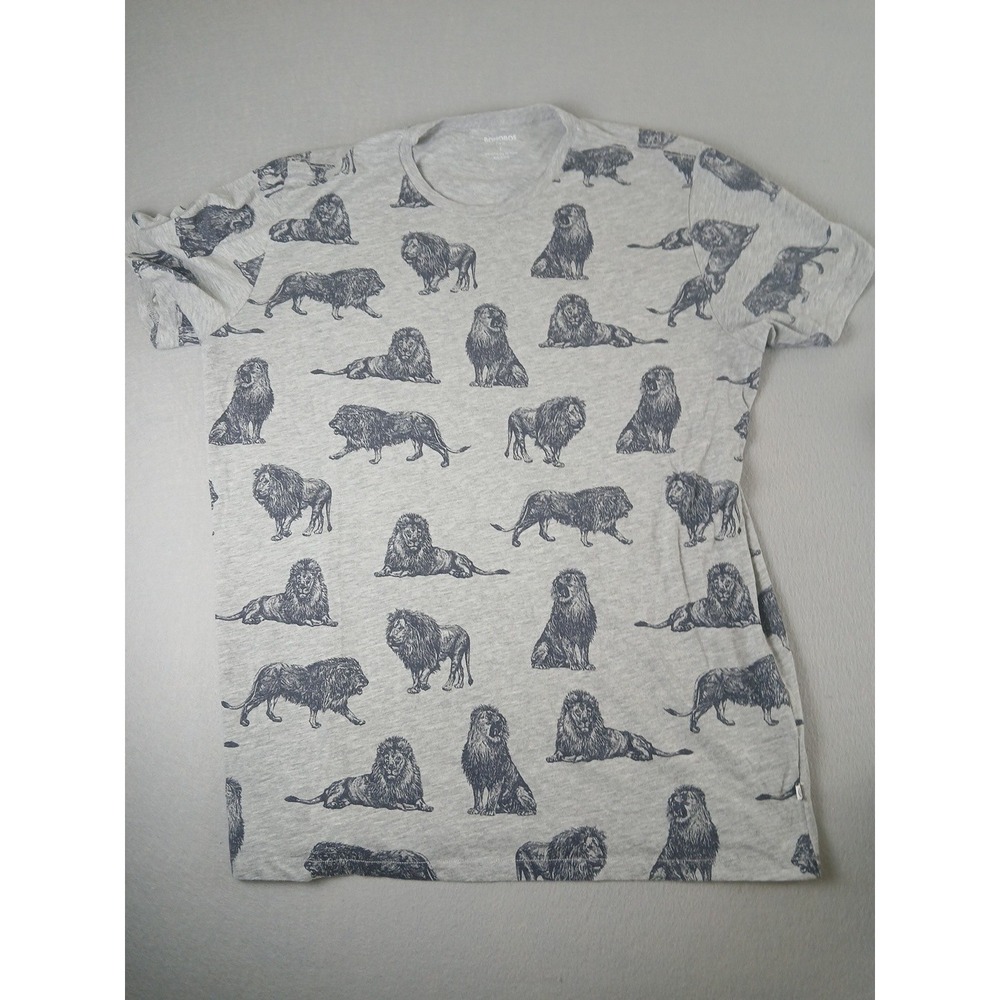 Bonobos Safari Animal Print T-Shirt Mens Large Slim Fit 60% Cotton 40 Poly!!